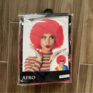 Afro Red Wig